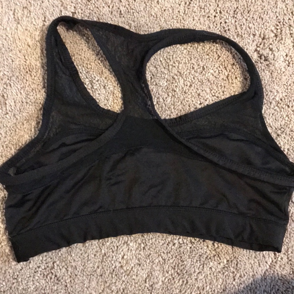 Mesh Black Sports Bra - Picture 2 of 2